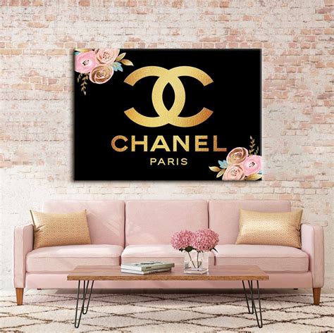 chanel printed wall art.